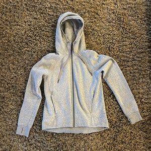 LULULEMON grey zip up sweatshirt size 4. Great used condition!